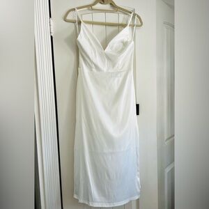 Lulu's Elegant White Dress- great for bridal looks